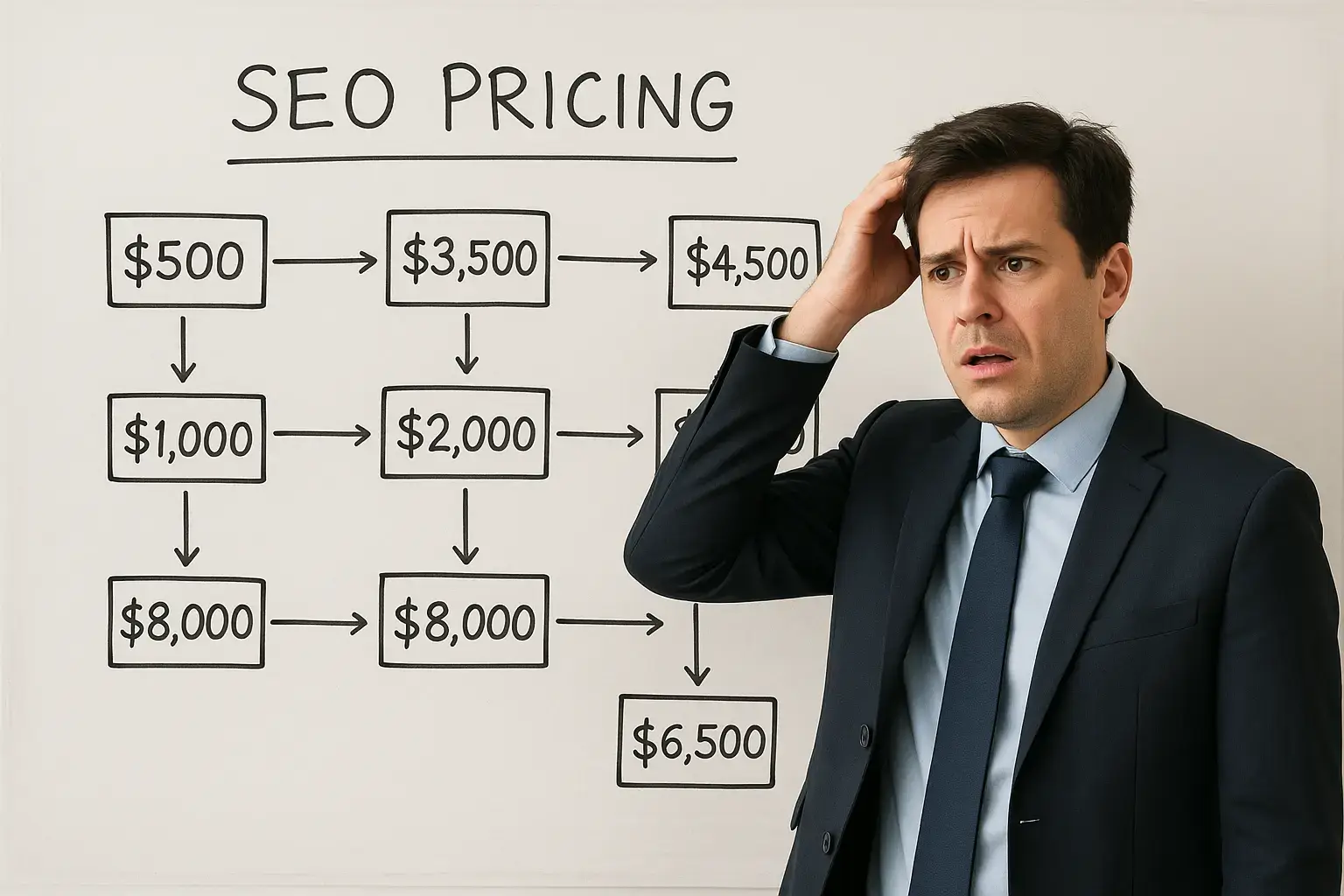 SEO cost Malaysia transparent breakdown infographic