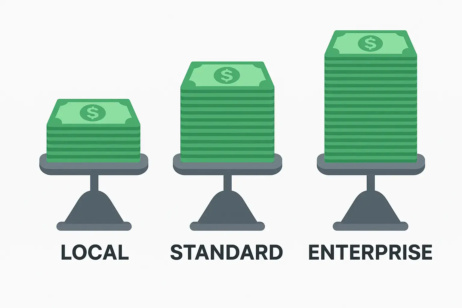 SEO pricing Malaysia comparison local vs national vs enterprise